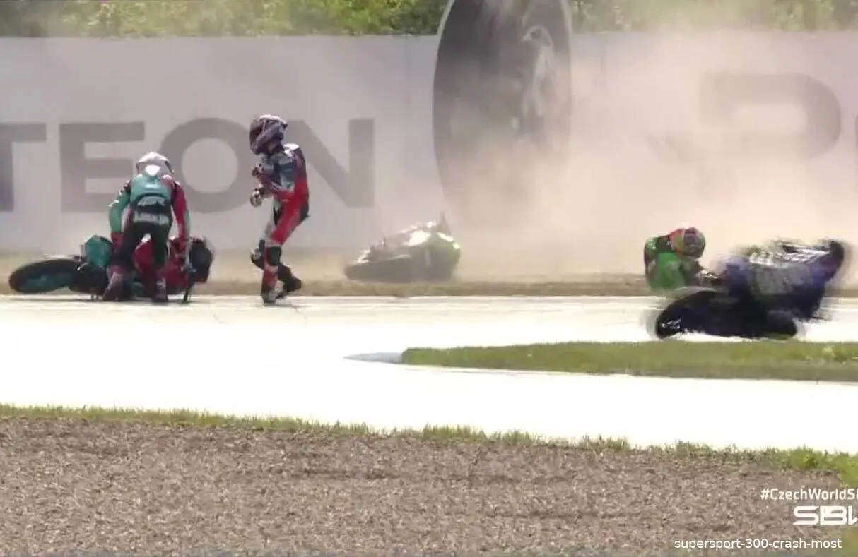 supersport 300 crash most