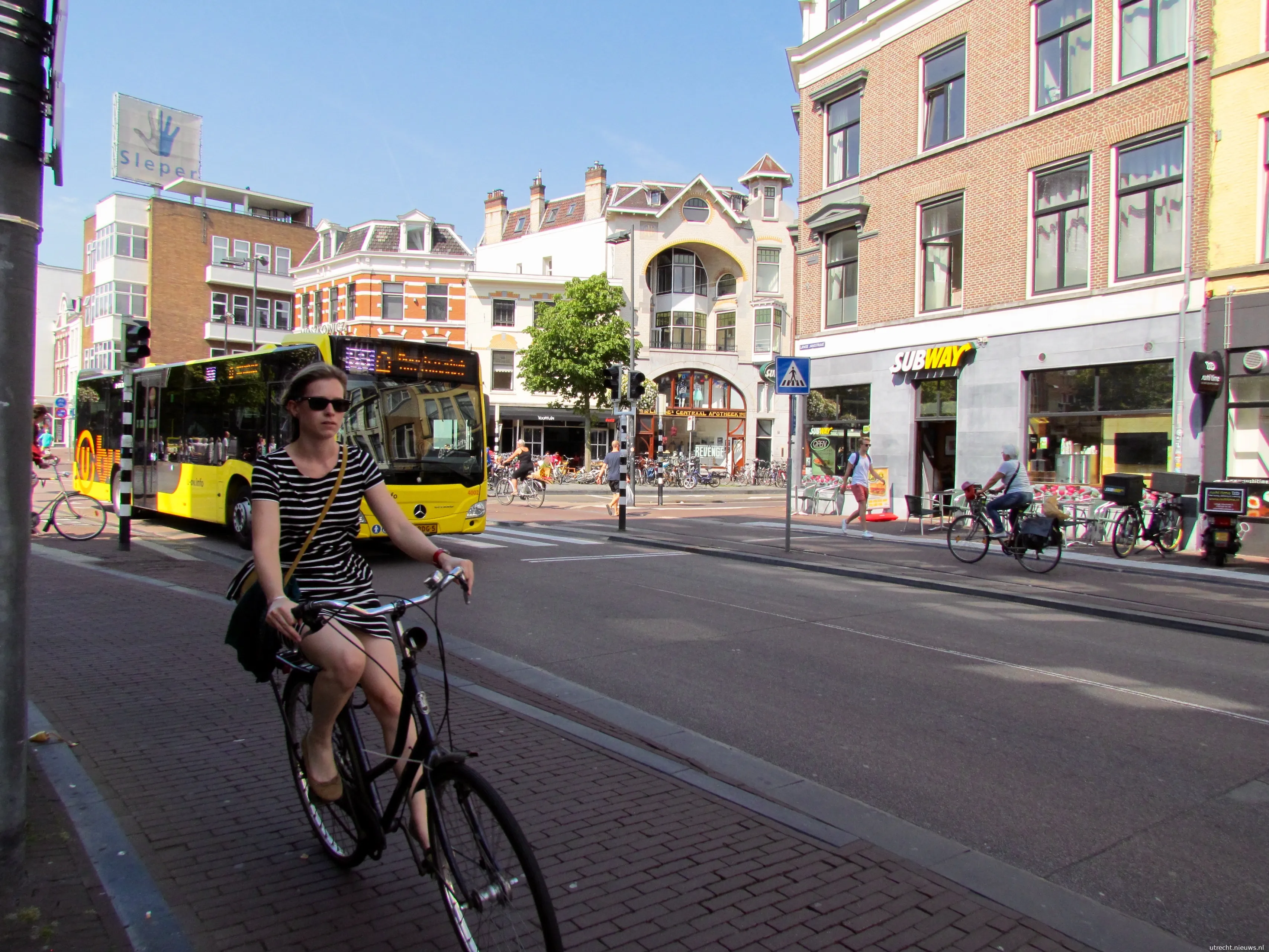 potterstraat fietser