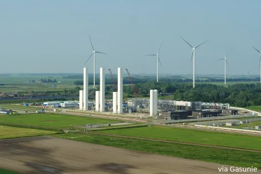 de bouw van de stikstofinstallatie in zuidbroek is nagenoeg afgerond gasunie