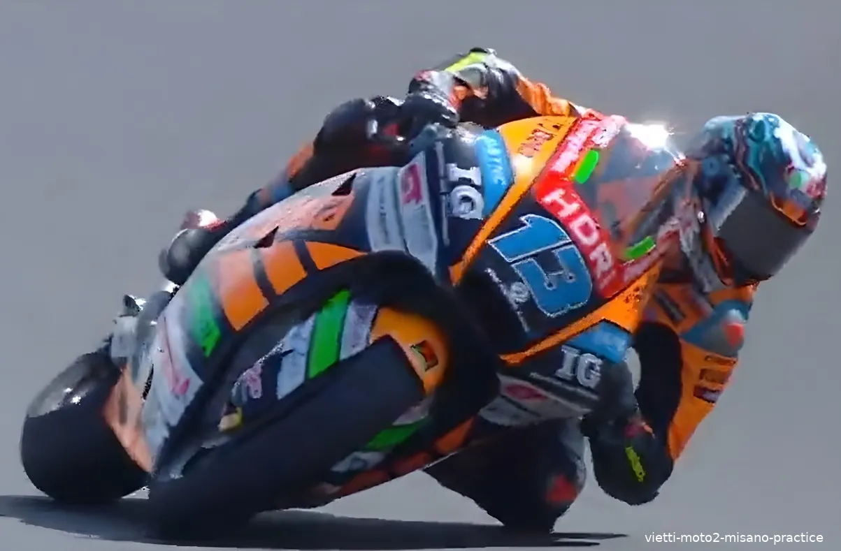 vietti moto2 misano practice