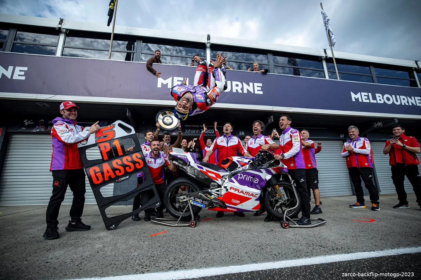 zarco backflip motogp 2023