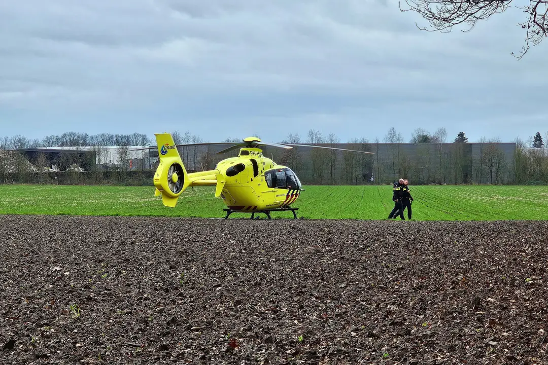 botsing tegen boom in Rhenen