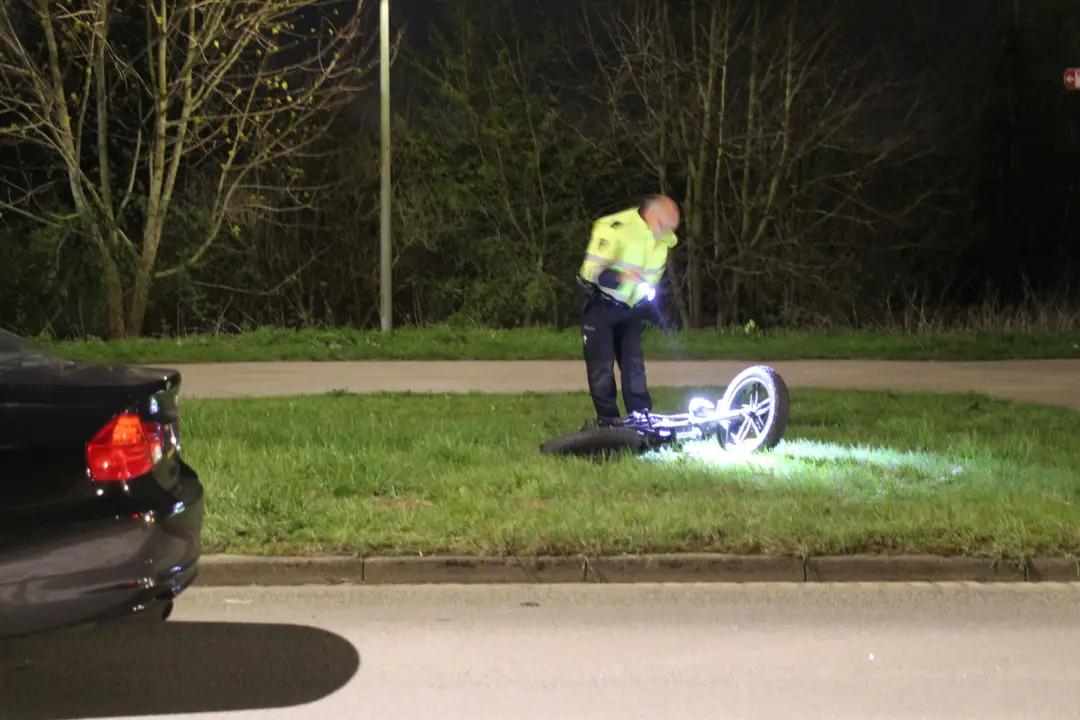 Ongeval Dordrecht fatbike auto