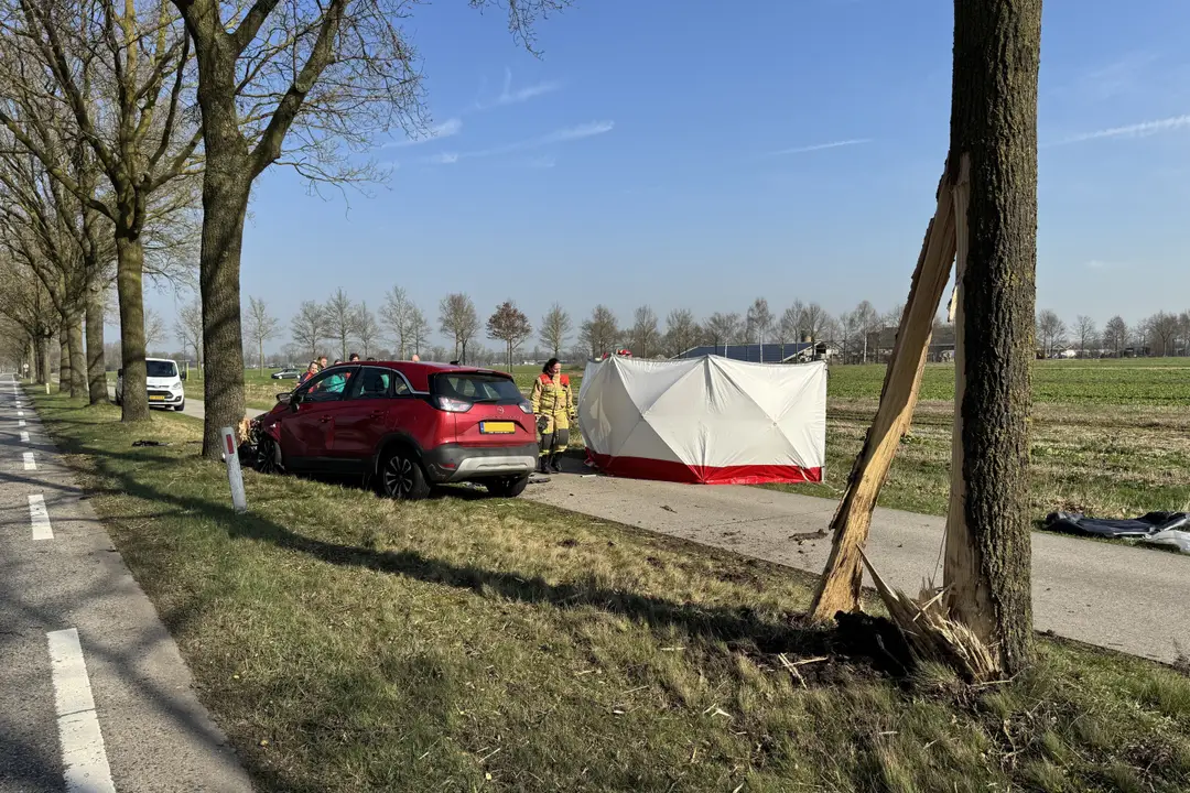 Vrouw komt om crash Elsendorp