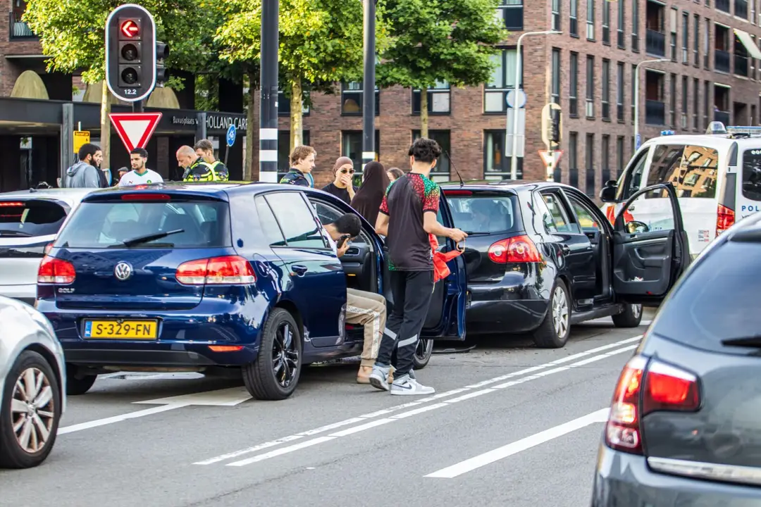 Marokko supporters botsen op elkaar