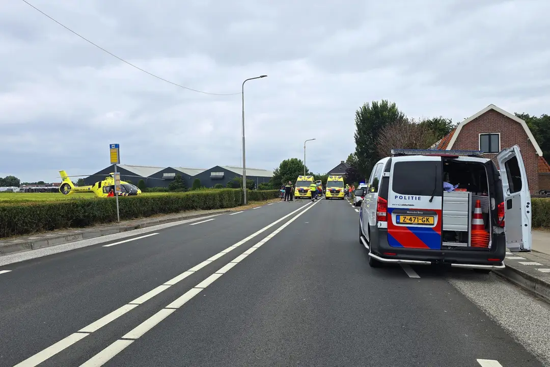 Wielrenner gewond voorhout