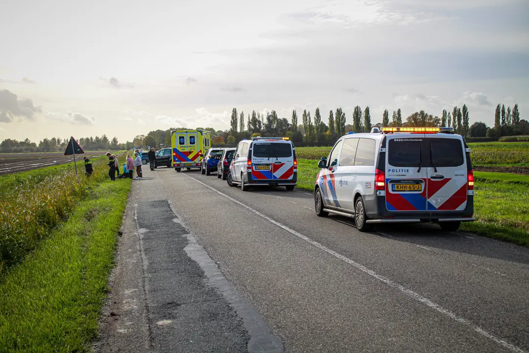 Motorrijder in sloot Mijnsheerenland