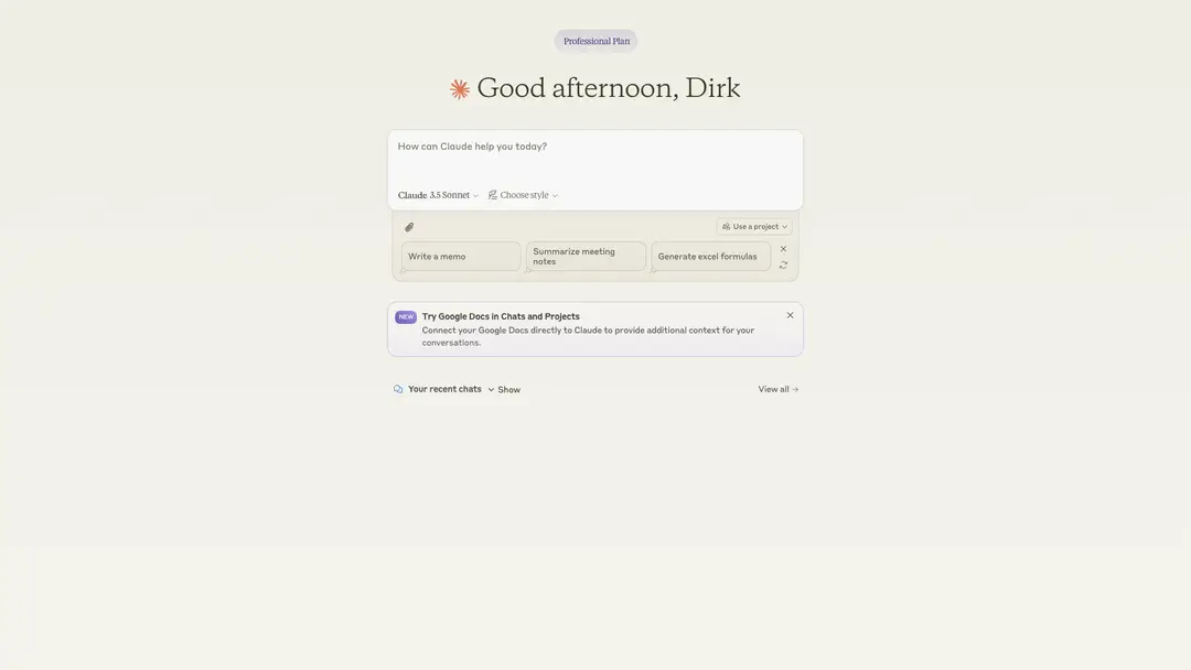 claudeai interface