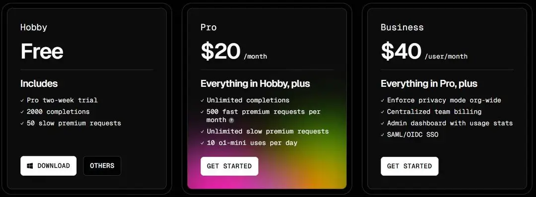 Cursor pricing
