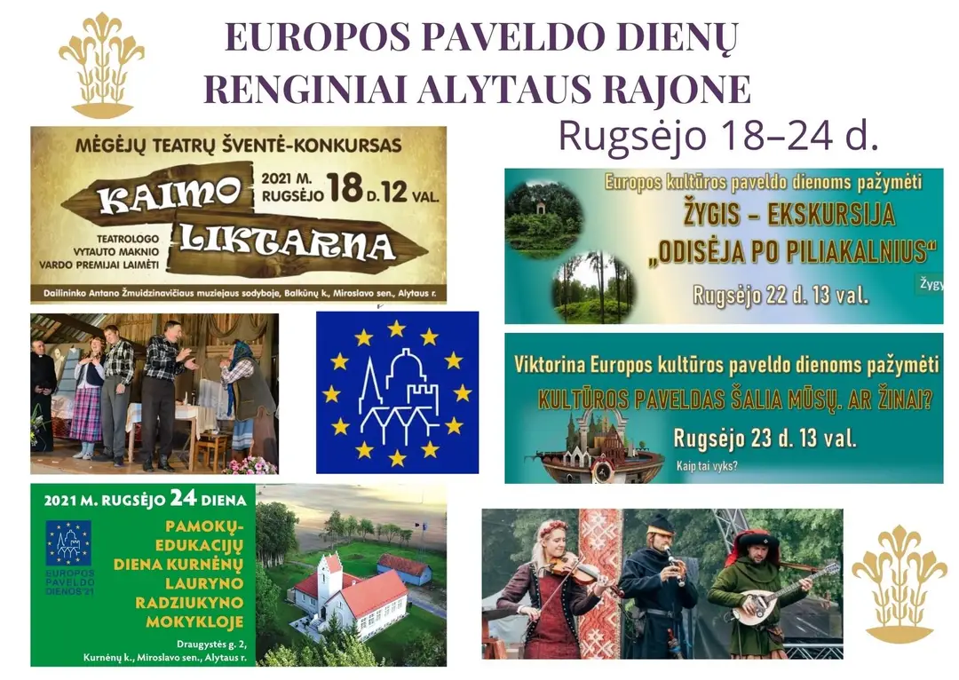 europos paveldo dienos alytaus rajone