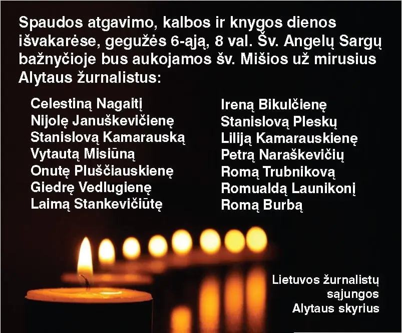 misiu skelbimas
