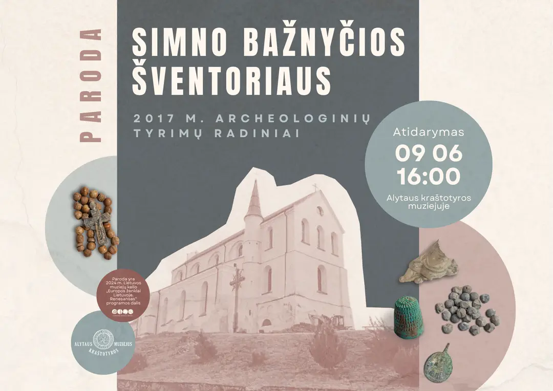 paroda simno baznycios archeologiniu tyrimu radiniai