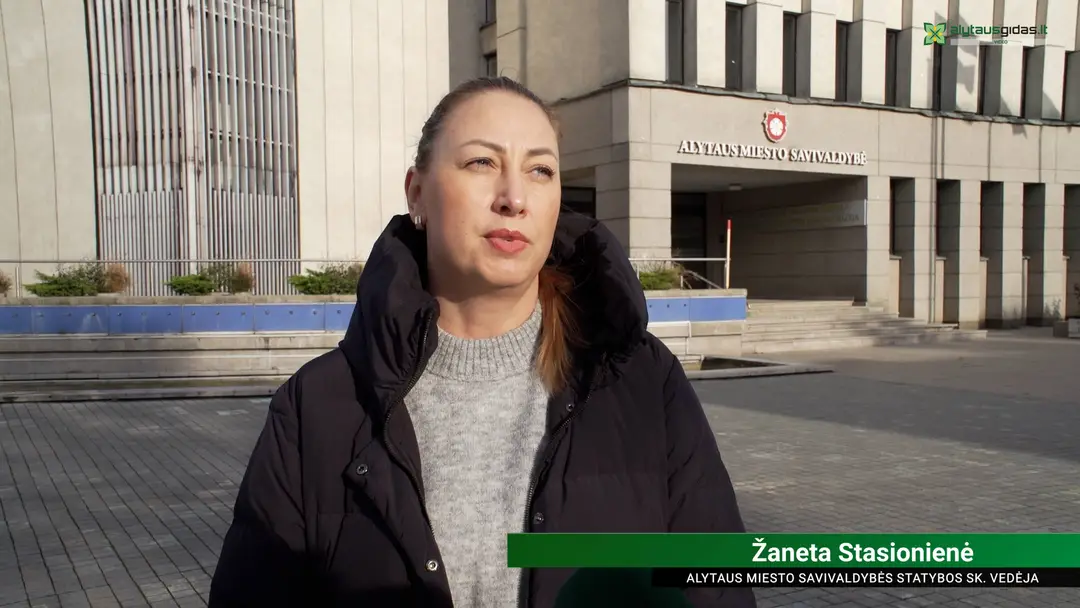 Alytaus miesto savivaldybės Statybos sk. vedėja Žaneta Stasionienė.