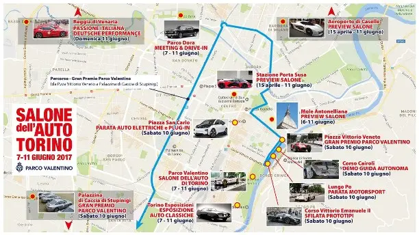 02 Salone Auto Torino Parco Valentino 2017 Eventi mappa