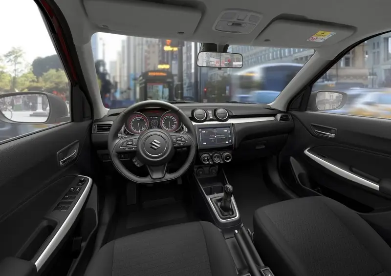 L'abitacolo della nuova Suzuki Swift
