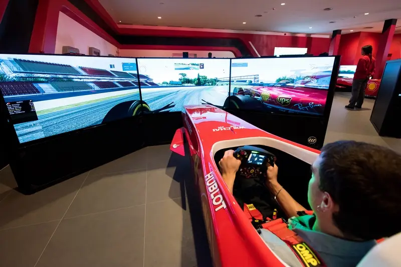 Il simulatore del nuovo Ferrari Land