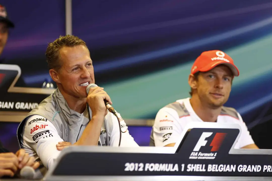 Michael Schumacher conferenza stampa Belgio 2012