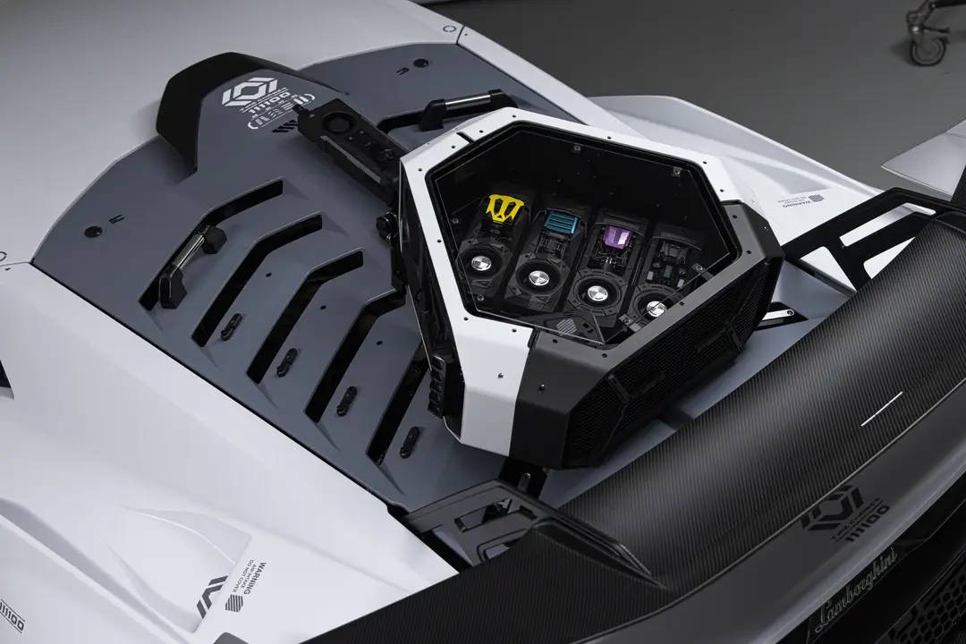 Particolare Lamborghini STO cyberpunk