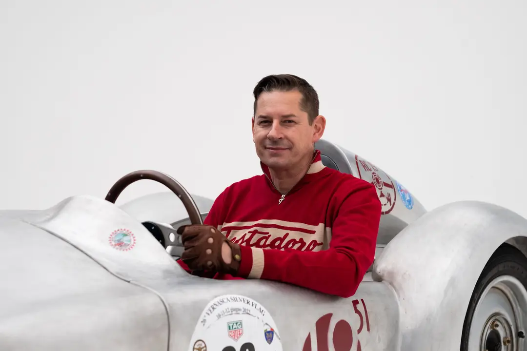 Dario Pasqualini su Testadoro Barchetta 1951