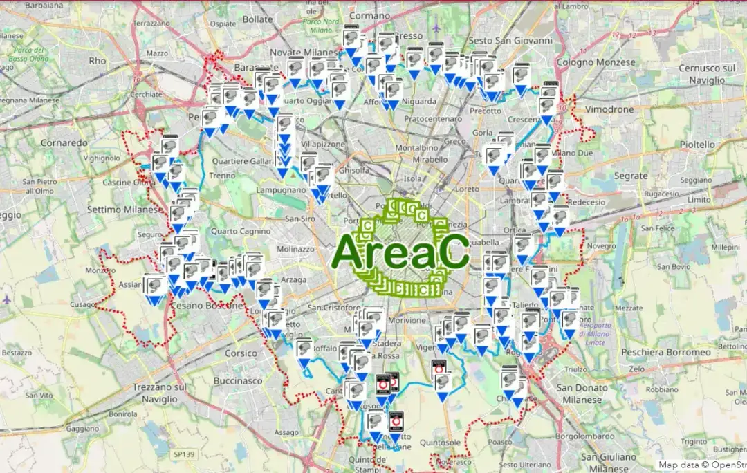 mappa area b e c