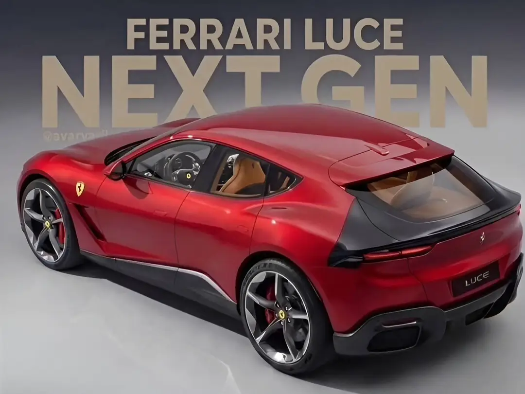 Ferrari Luce elettrica nella vista posteriore