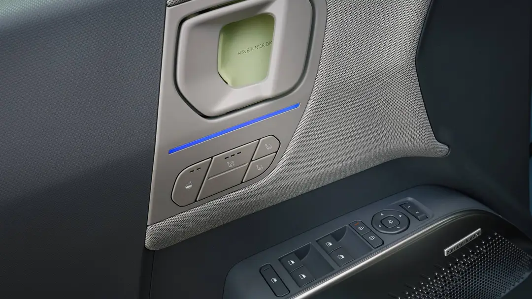sulla gt-line kia ev2 offre anche la ventilazione dei sedili anteriori di serie