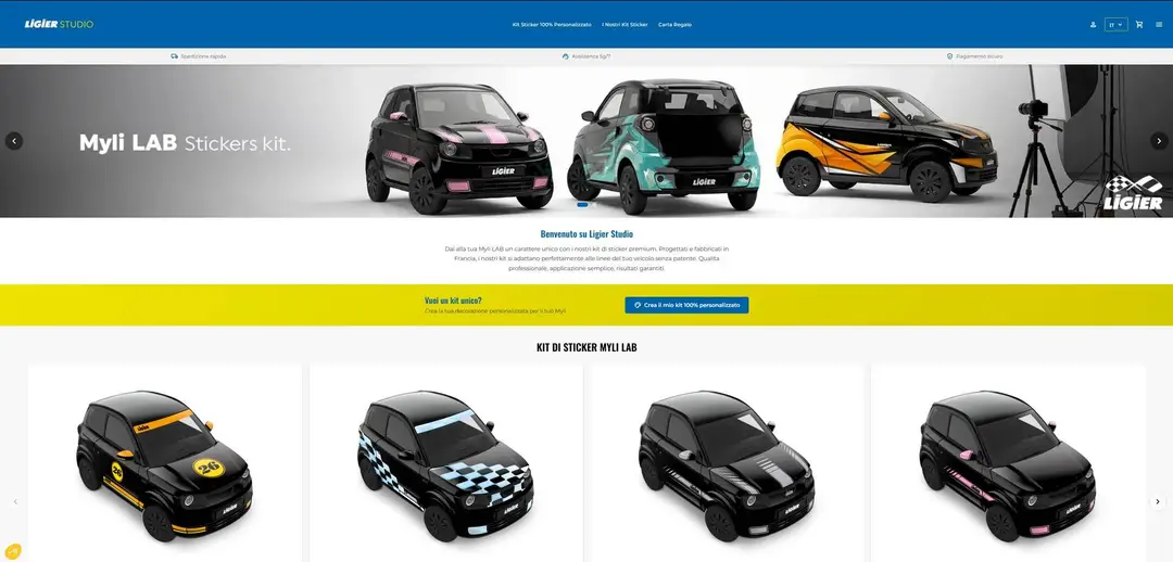 La piattaforma Ligier Studio
