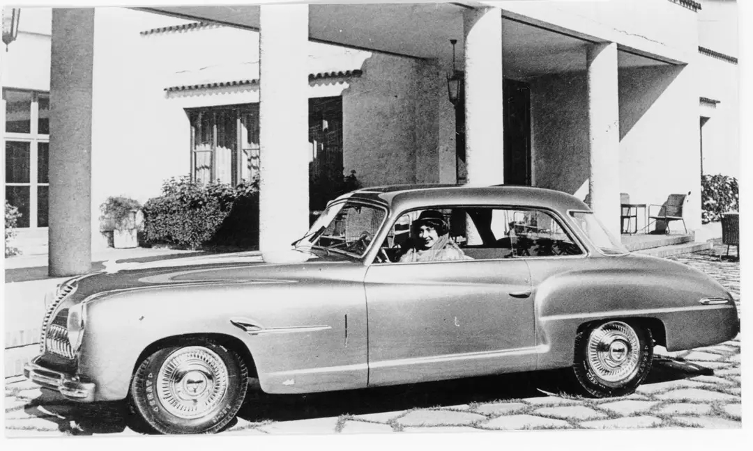 una foto in bianco e nero della Fiat 1500 B Vittoria Belvedere Balbo (1948)