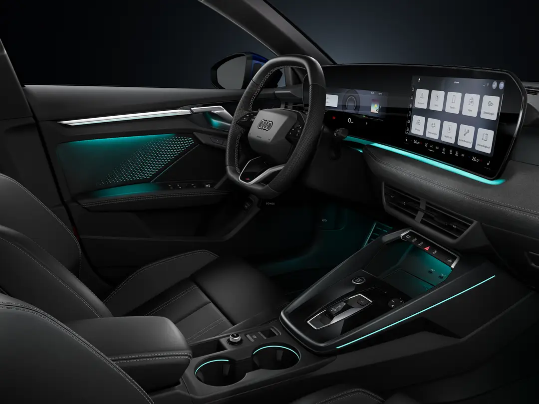 Audi A3 2026 interni nuovi con palcoscenico digitale