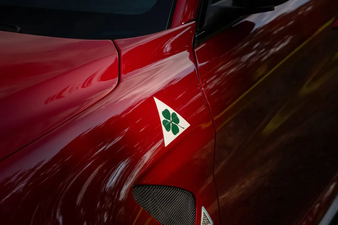 Alfa Romeo Giulia GTAm logo quadrifoglio