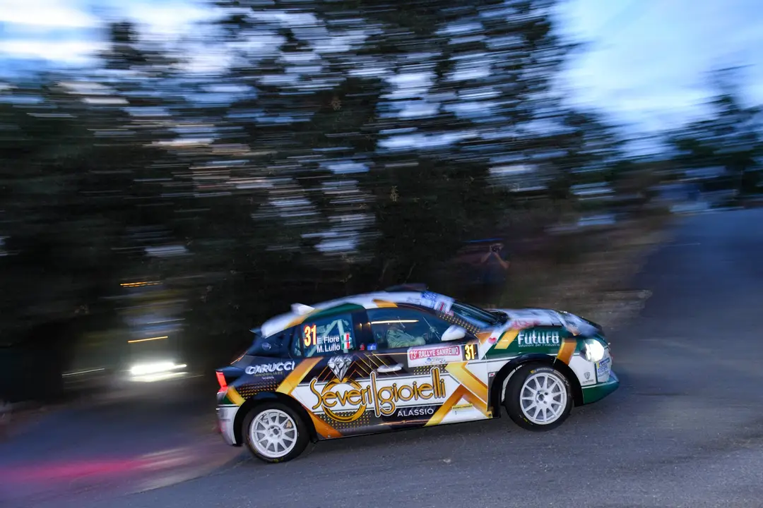 Immagine dinamica durante il Rallye di Sanremo