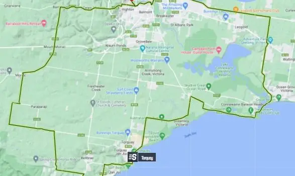 Mapa de la Cadel Evans Great Ocean Road Race