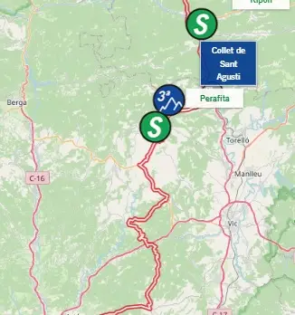 Mapa Volta a Catalunya 2023 etapa 4
