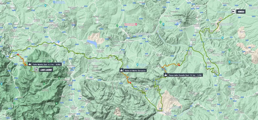 Mapa Giro de Italia 2023 etapa 4