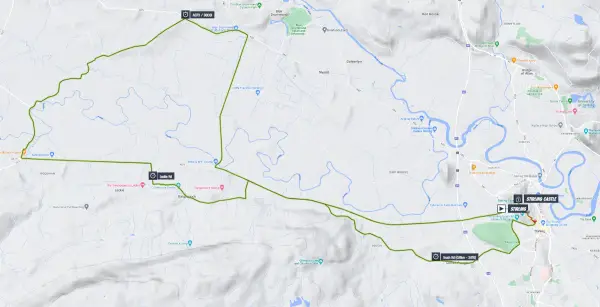 Mapa Mundial Glasgow Contrarreloj Élite Femenino 2023