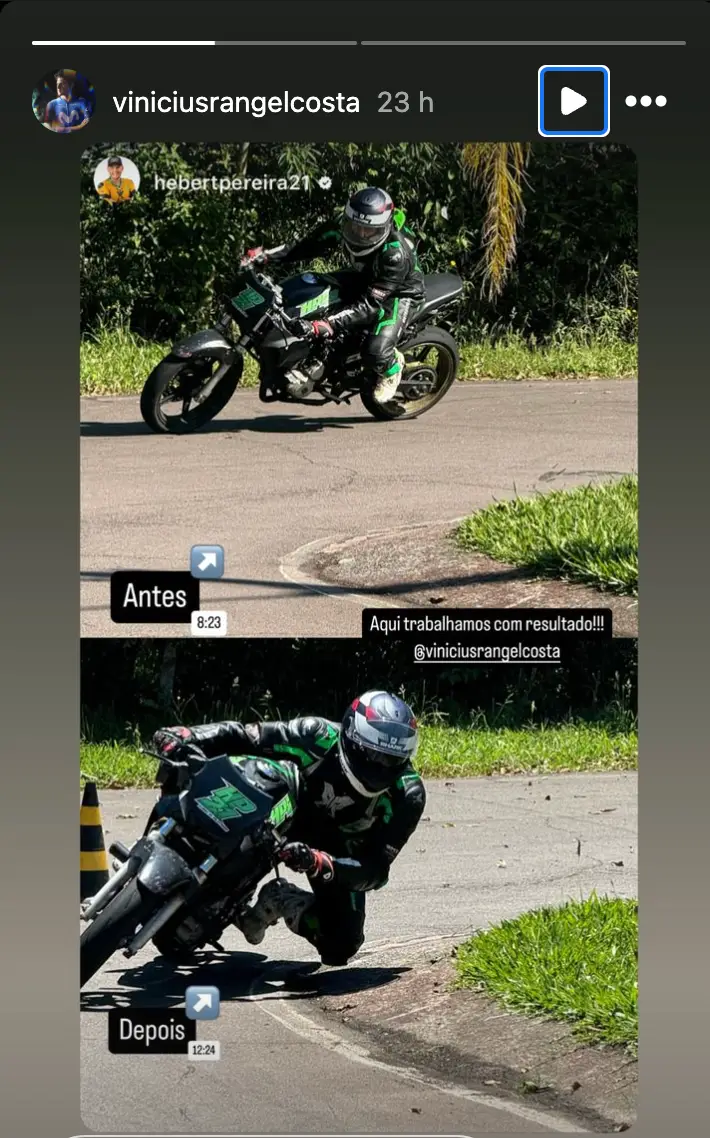 Vinicius Rangel y su nueva afición.&nbsp;