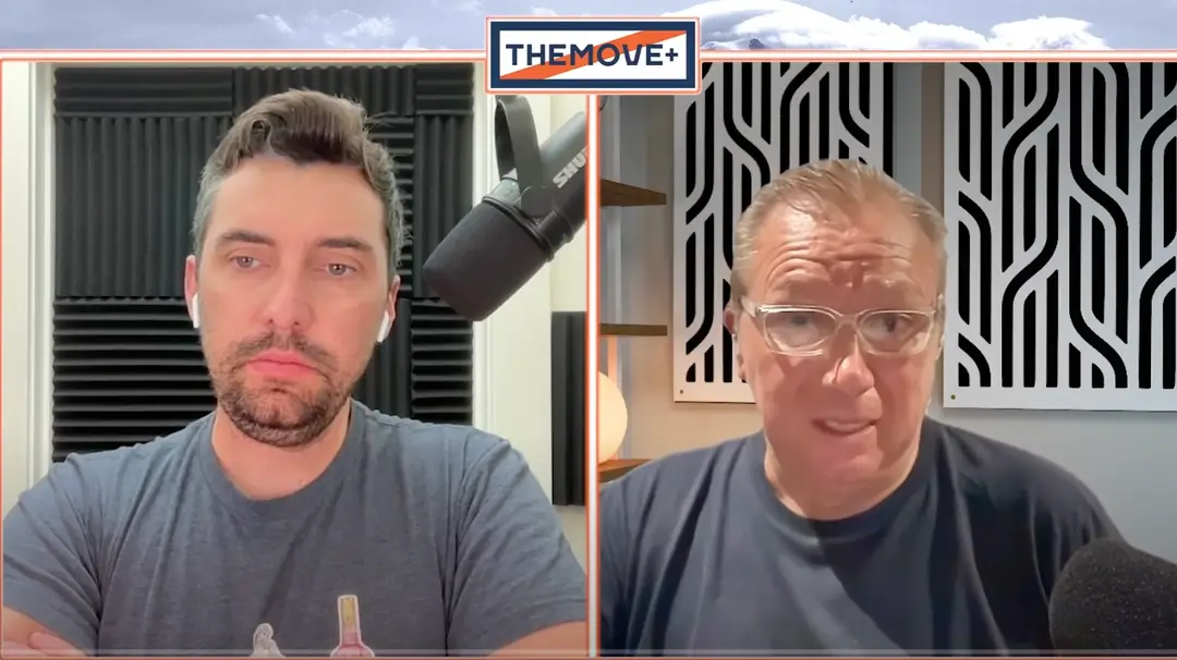 bruyneel y martin en el podcast de Lance Armstrong the move