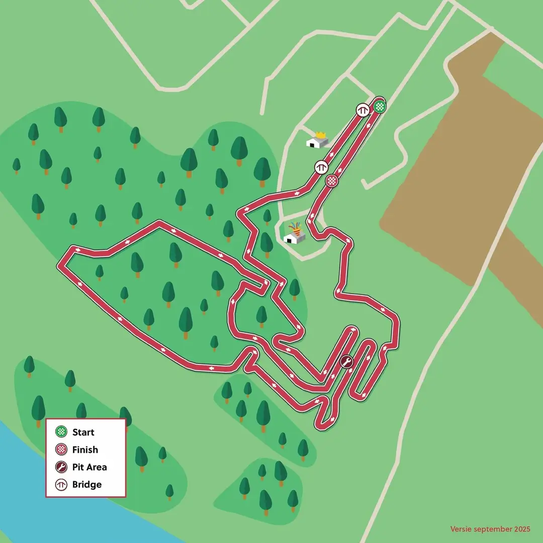 Mapa de la Copa del Mundo de Ciclocross de Gavere 2025