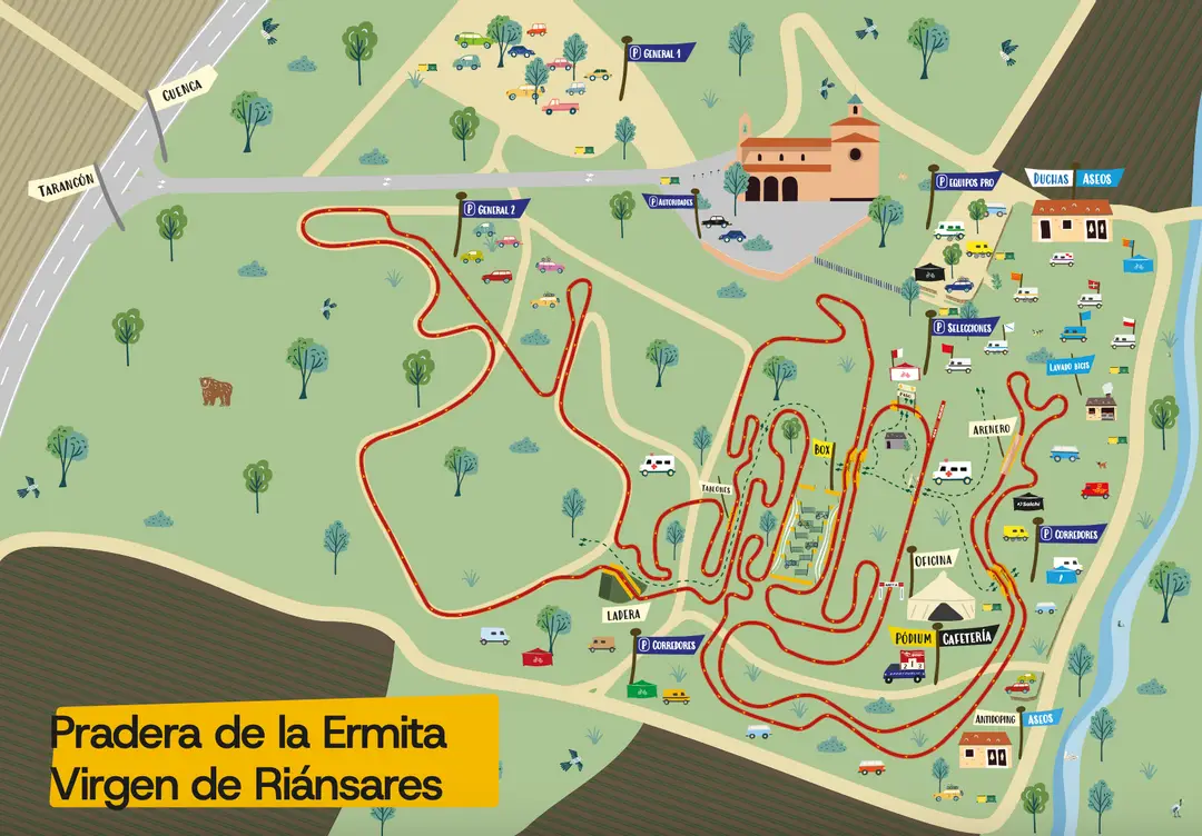Al detalle sobre el papel el recorrido de los Nacionales de España de CX 2026