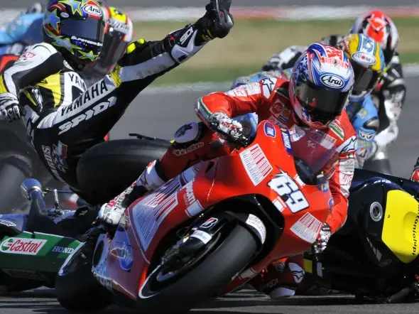 motogp crash start 2009