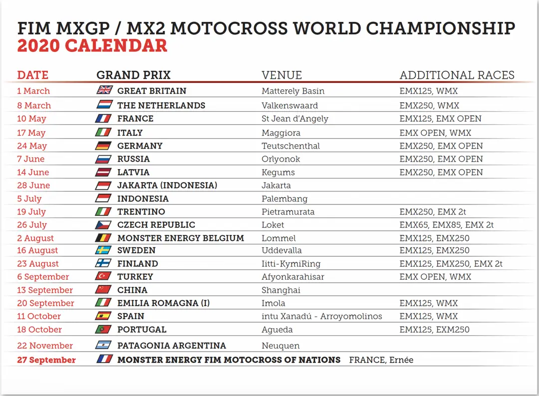 mxgp calendar update march 11