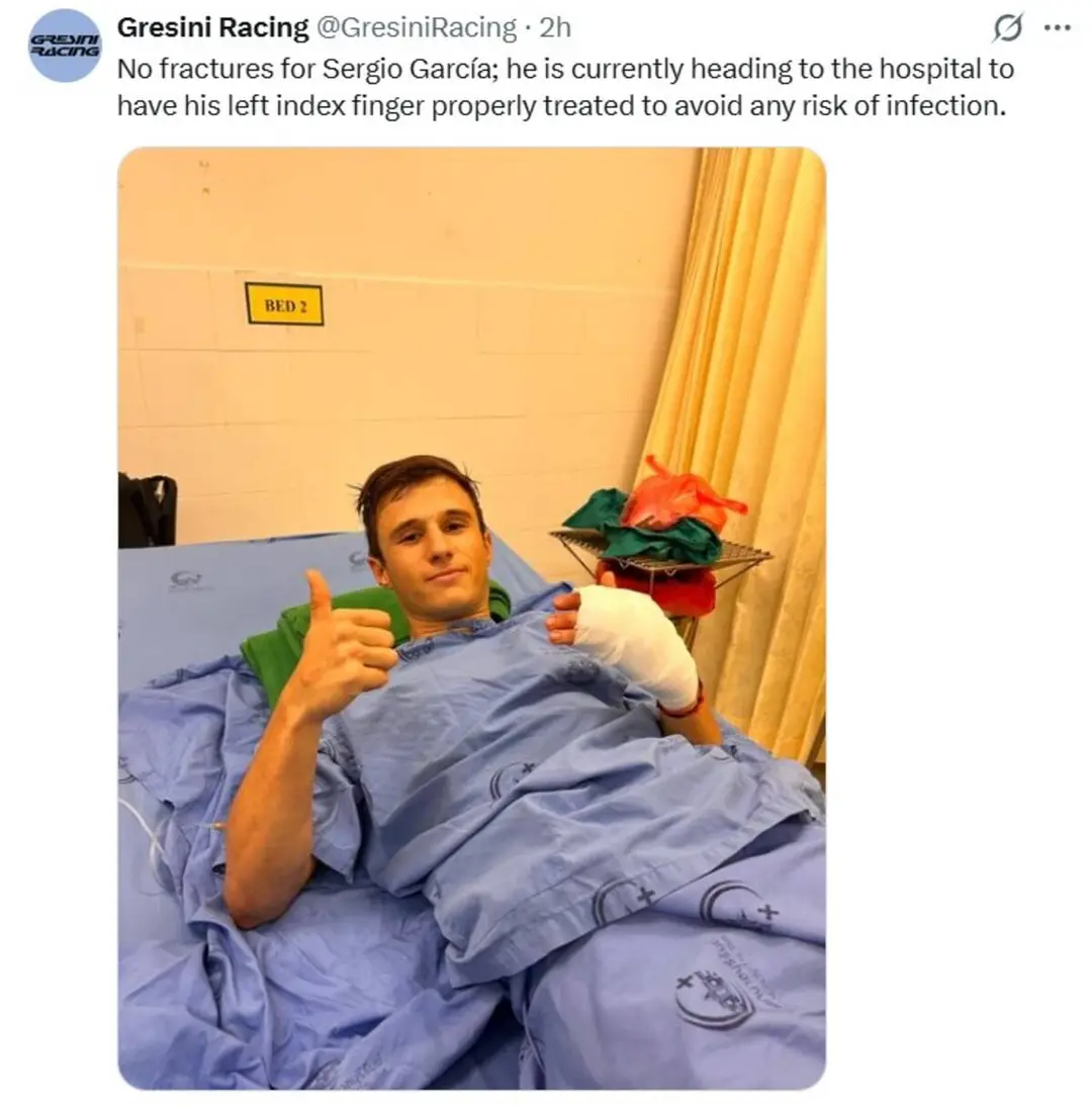 Riders involved in crashes at the Buriram Moto2 GP