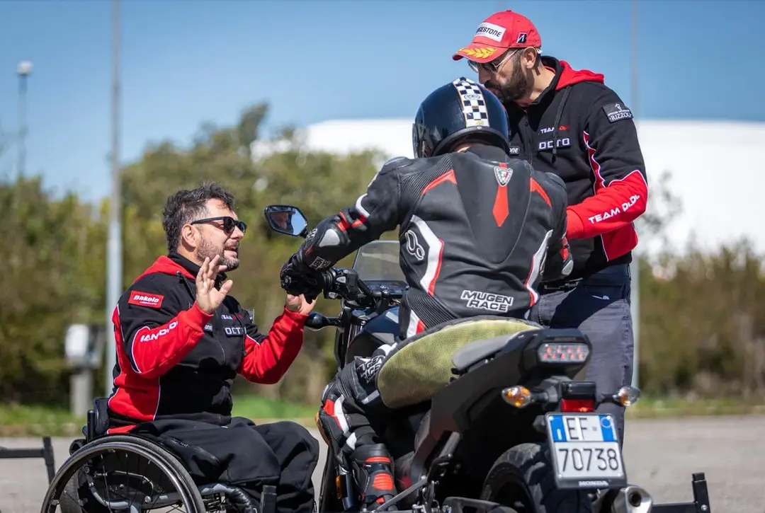 Luca Lunghi, on the right, is a Di.Di instructor