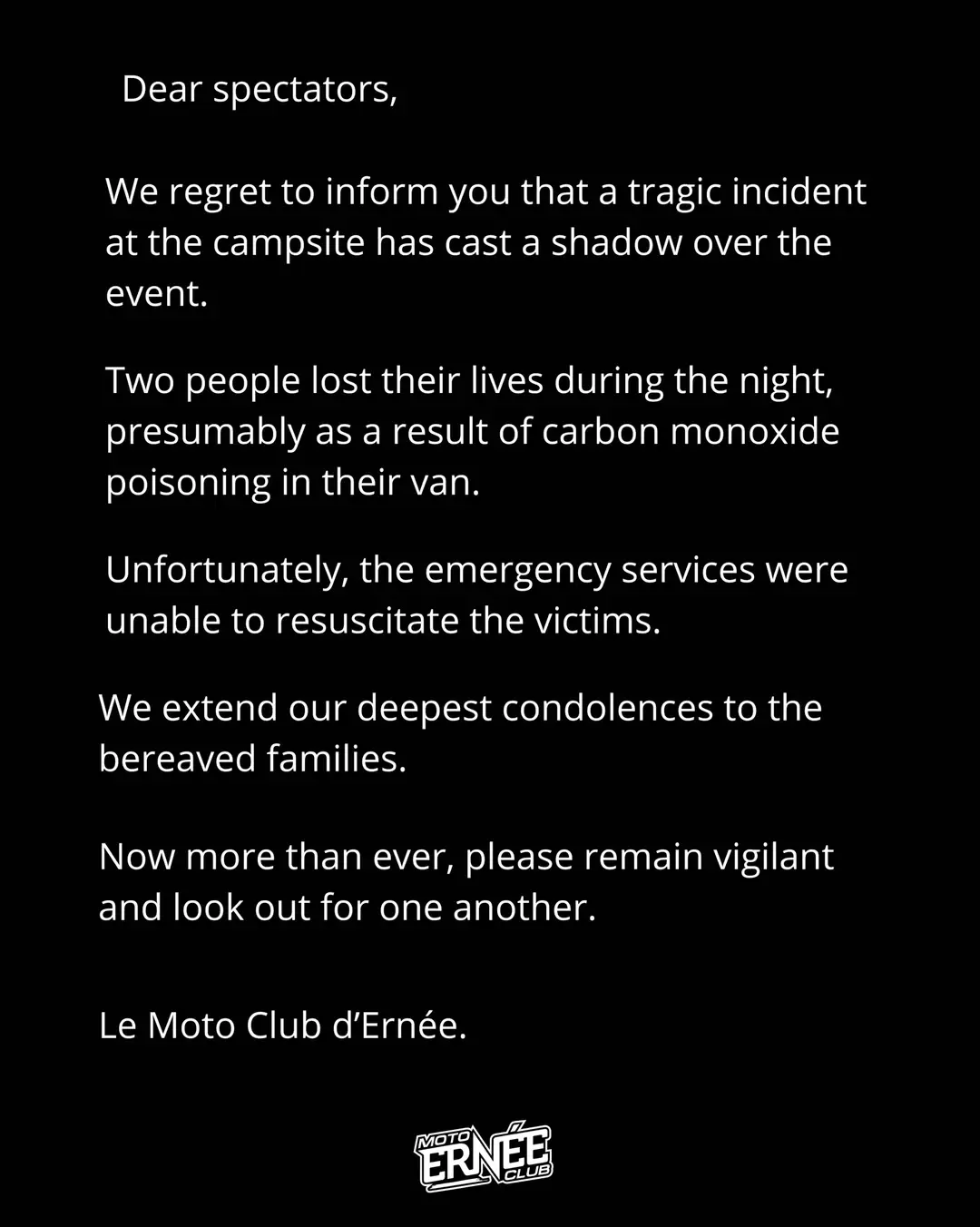 Motocross of Nations event affected by tragedy