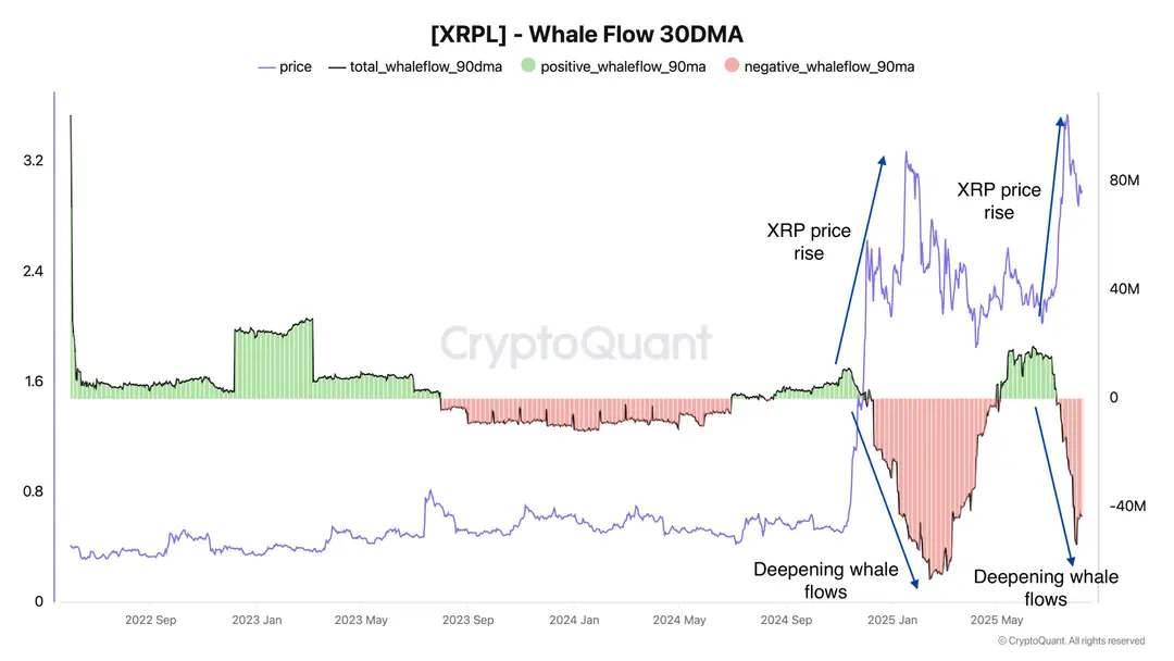 XRP whale flows - Bron: CryptoQuant