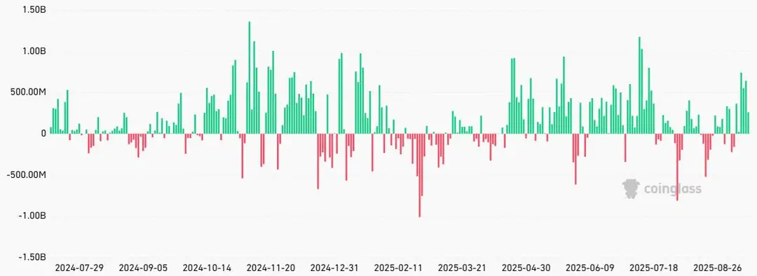 Bitcoin ETF-instroom - Bron: CoinGlass