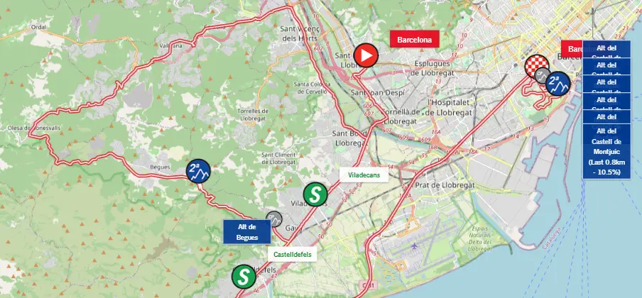 Map Volta a Catalunya 2023 stage 7&nbsp;&nbsp;