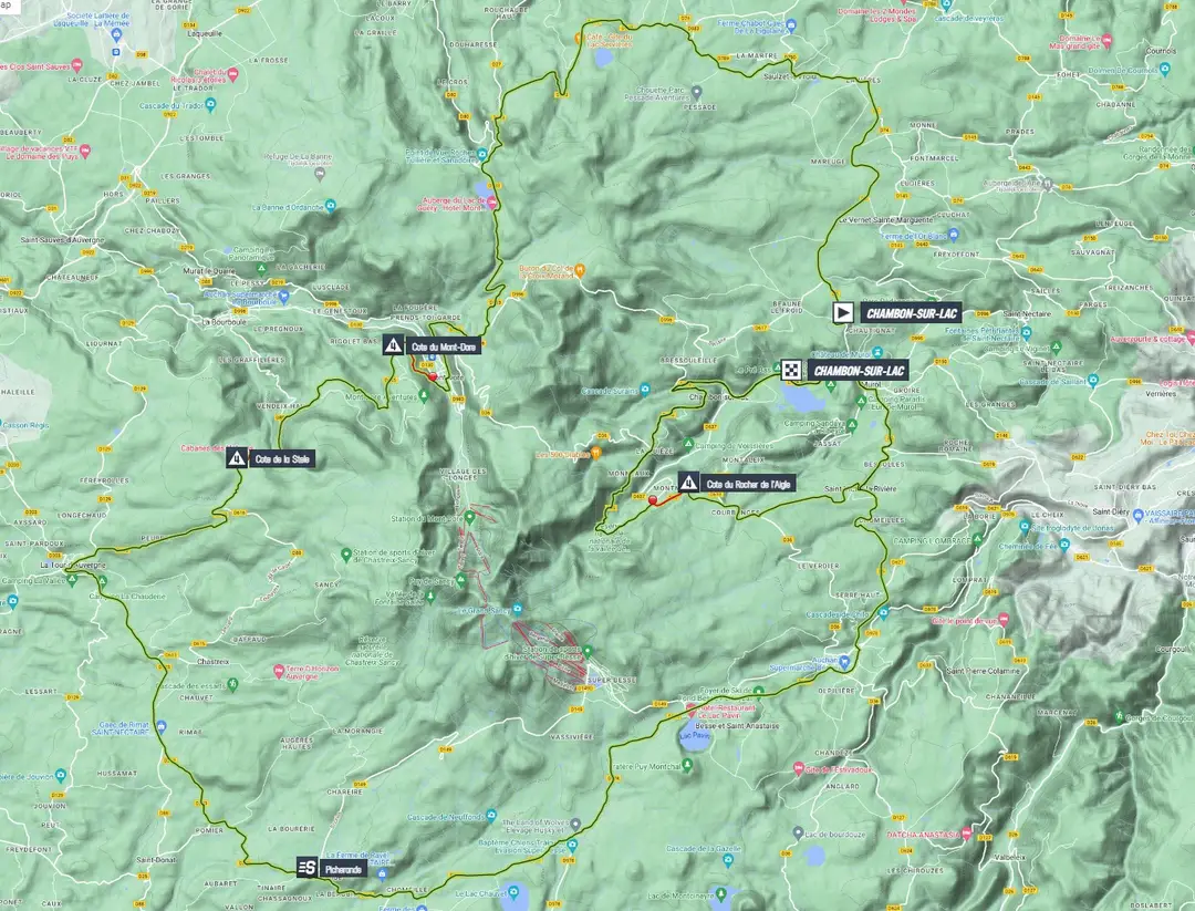 Map Criterium du Dauphiné 2023 stage 1