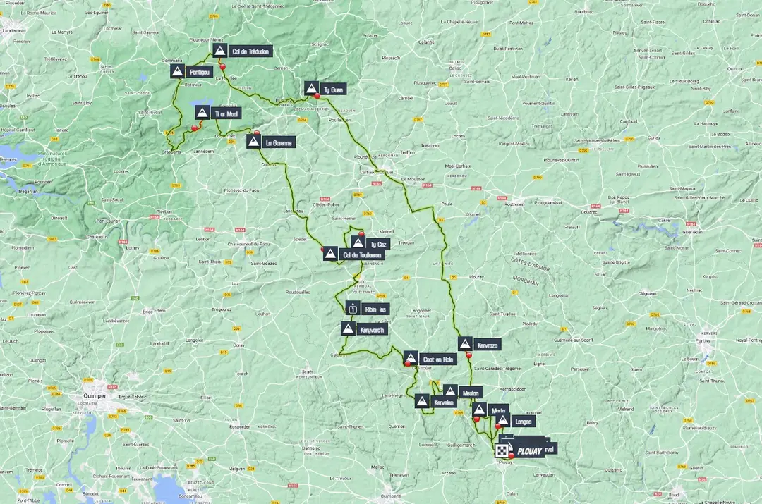 Map Bretagne Classic 2023