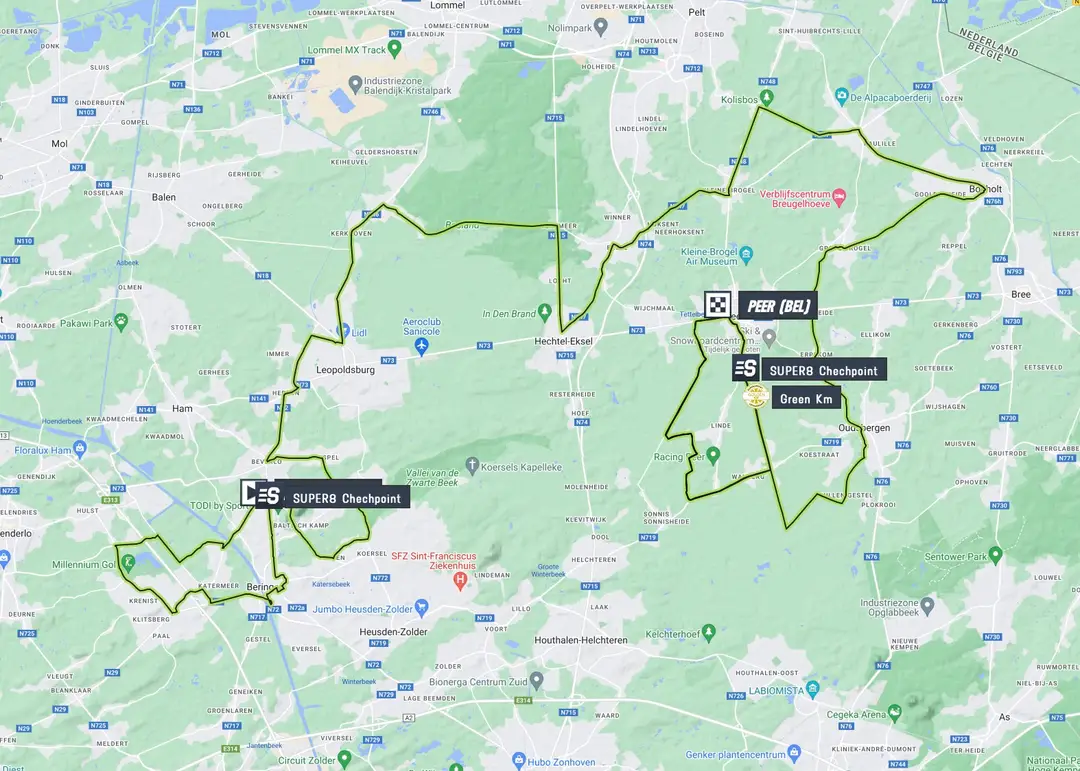 Mapa da etapa 4 do Tour 2023 da Renewi